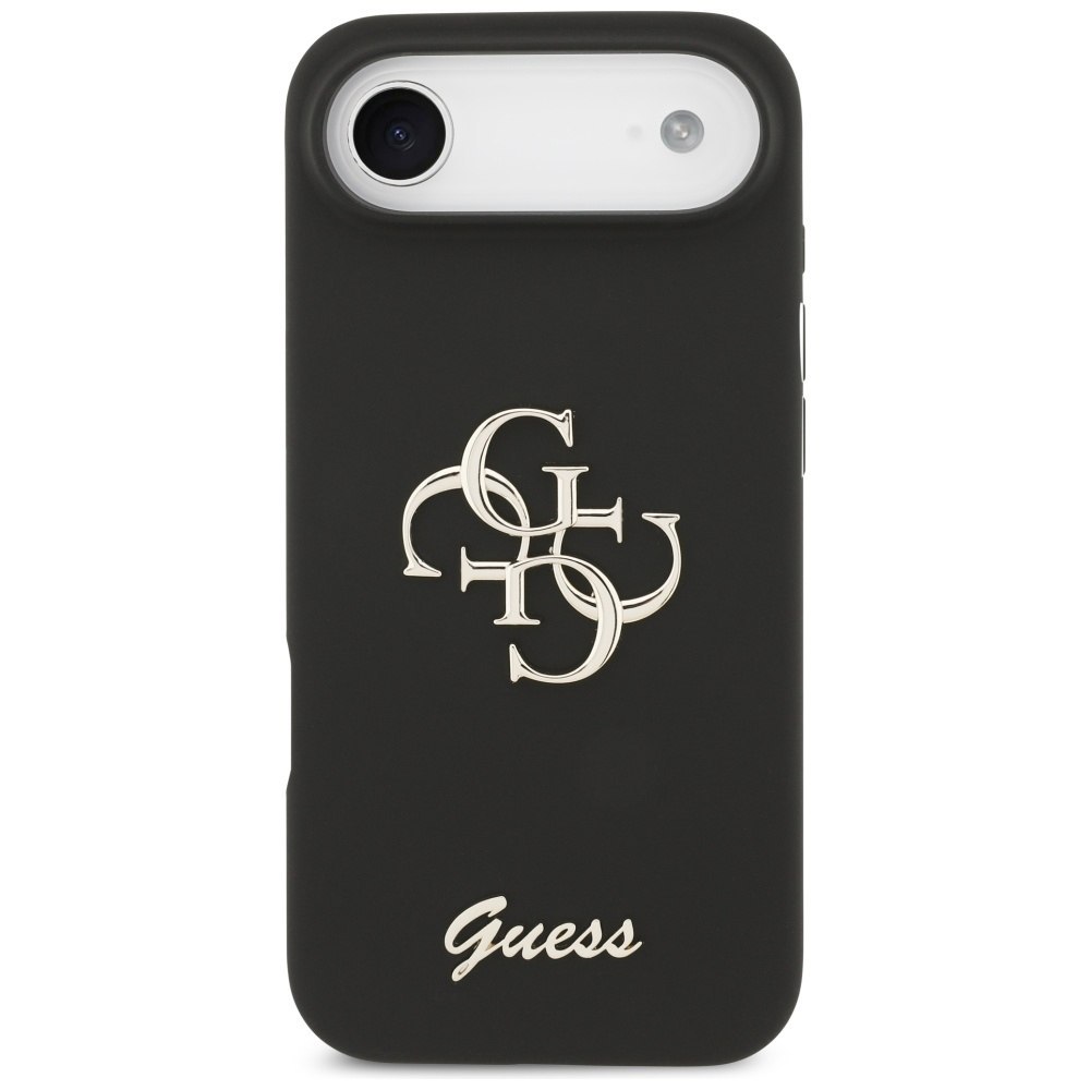 Etui Guess Silicone Big 4G Script do iPhone Air czarny